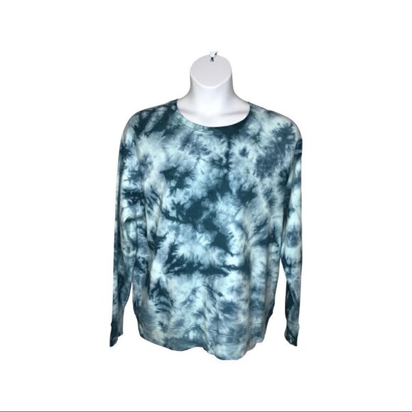 Athleta NWOT Sundown Tie Dye Crew Neck Sweatshirt Size XLT Tall - Picture 1 of 5